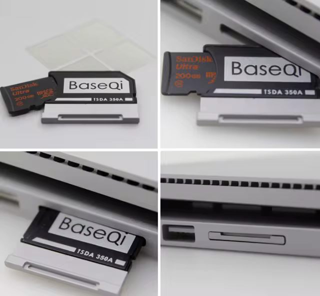 BaseQi For Microsoft Surface Book1/2/3, Micro SD Adapter