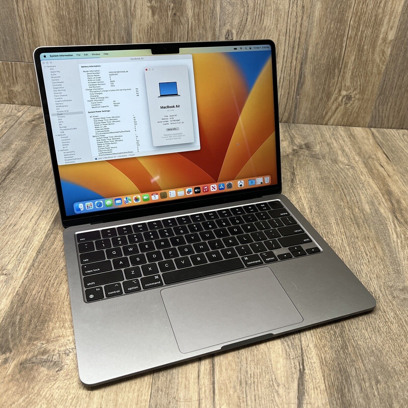 MacBook Air 13.6-inch 2022, M2/8GB/256GB